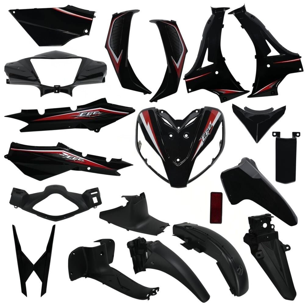 KAPORTA SET KOMPLE [SİYAH] KUBA EGE