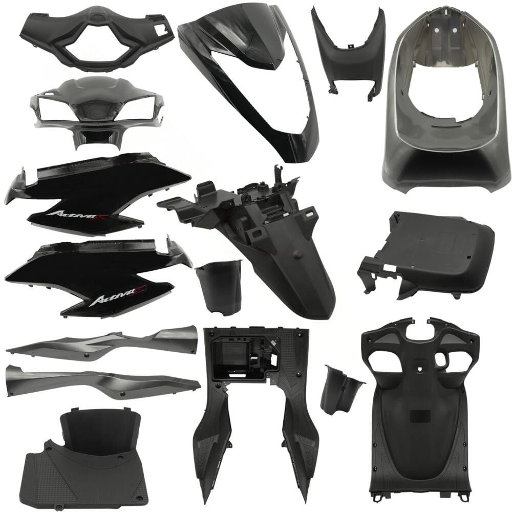 KAPORTA Y. SET [SİYAH] [YENİ MODEL] HONDA ACTIVA S