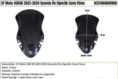 CF Moto 450SR FÜME (2023-24) Siperlik Camı