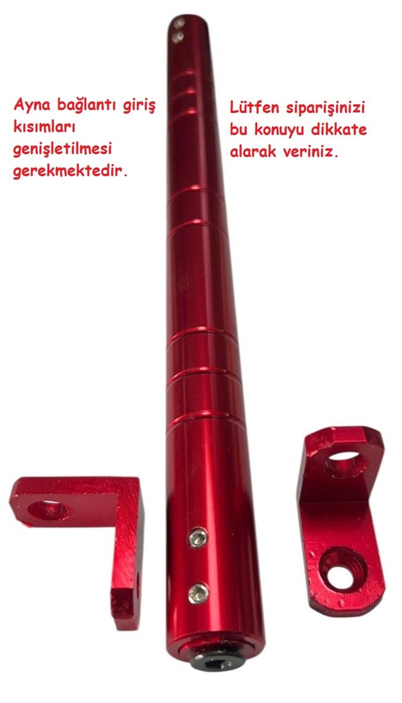 MOTOSİKLET GİDON BAR KIRMIZI MODEL 2 ( KÖŞELİ )