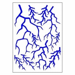 A4 STİCKER 130 TEK PAKET ÇOKLU STİCKER ŞİMŞEK MAVİ