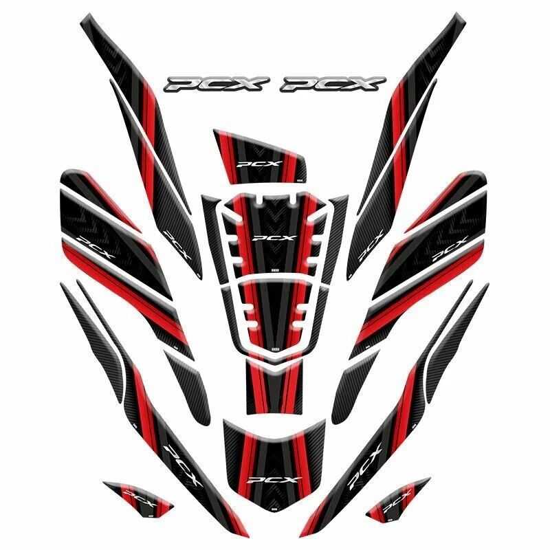 HONDA PCX 2021 - 2024 UYUMLU TANK PAD SET  013 014 016 017