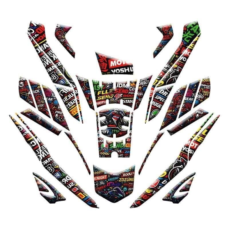 HONDA PCX 2025 UYUMLU TANK PAD SET