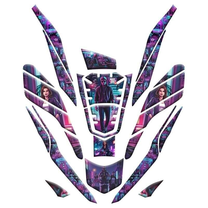 HONDA PCX 2021 - 2024 UYUMLU TANK PAD SET 015