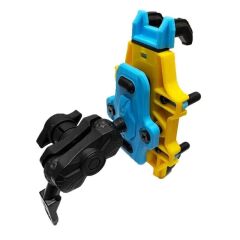 UNİVERSAL TİTREŞİM ÖNLEYİCİ AYNA BAĞLANTILI TELEFON TUTUCU SARI PH103Y