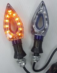 RT-072 LED SİNYAL [SARI IŞIK] [TAKIM] MAVİ - E BELGELİ