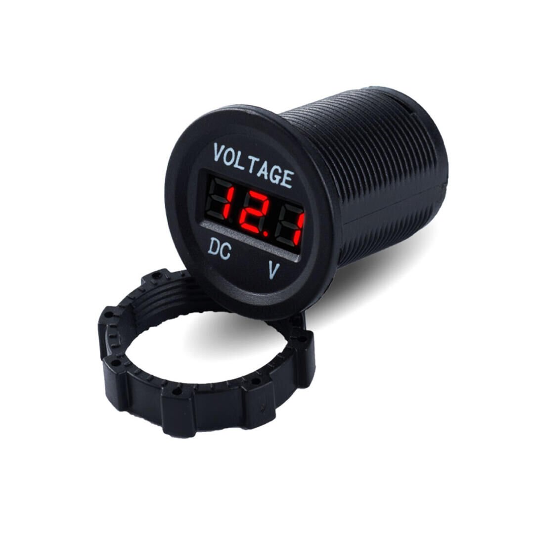 KNMASTER EVRENSEL MARİN TİPİ DİJİTAL LEDLİ VOLTAJ GÖSTERGELİ VOLTMETRE SOKETİ