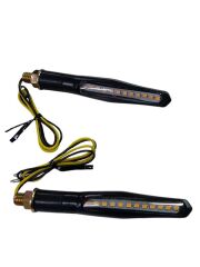 KAYAN LED SİNYAL [SARI IŞIK] [TAKIM] SİYAH [1062L-Y] - E BELGELİ