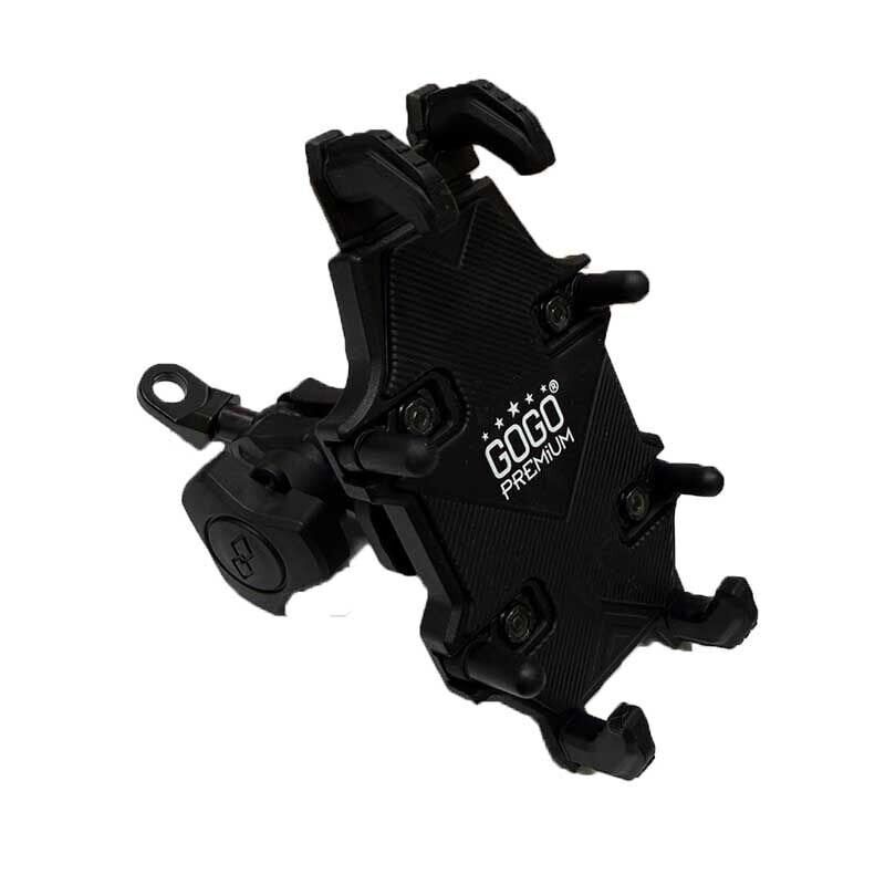 UNİVERSAL TİTREŞİM ÖNLEYİCİ AYNA BAĞLANTILI TELEFON TUTUCU SİYAH PH103S