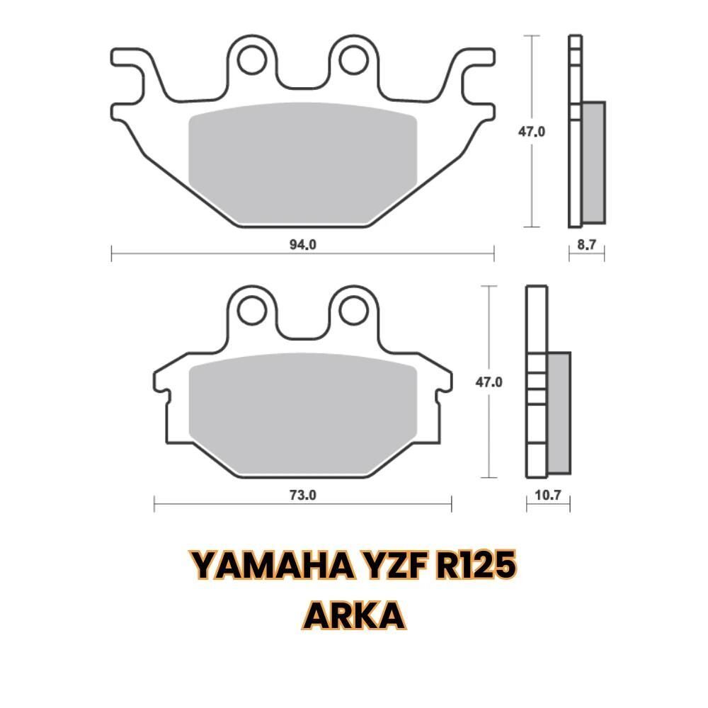 DİSK BALATA ARKA Yamaha R125 ARKA