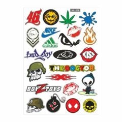 A4 STİCKER 004 TEK PAKET ÇOKLU STİCKER