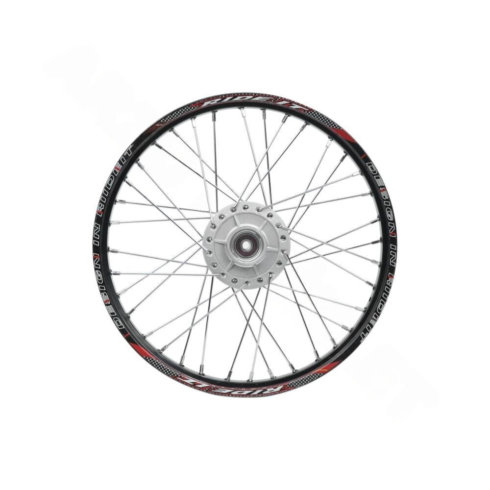 1.20 x 17 TELLİ JANT KOMPLE ÖN [DİSK FREN MODELİ] [SİYAH JANT - GRİ GÖBEK - KROM TEL] CG