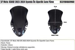 CF Moto 450SR Siyah (2023-24) Siperlik Camı