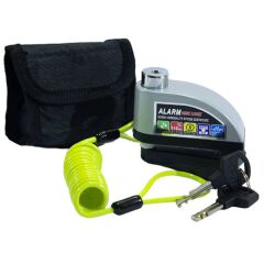 DİSK KİLİT - DÜZ ANAHTARLI - ALARMLI [SİYAH]