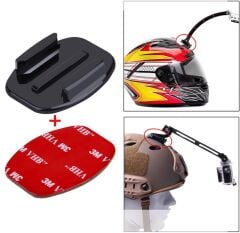 Tüm Aksiyon Kameralara Uyumlu Düz Zemin Aparatı+ 3M Yapışkan Bant