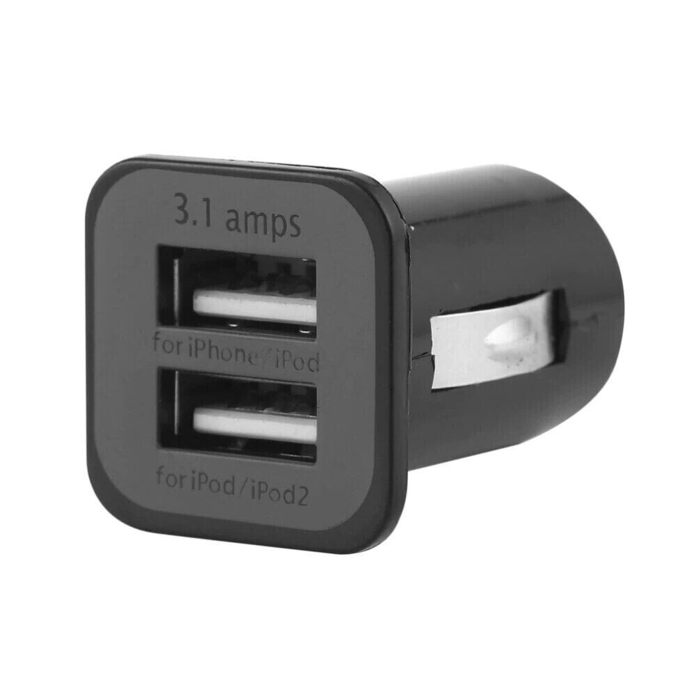 Usams Çift Usb Çakmaklık Şarj Adaptörü Siyah