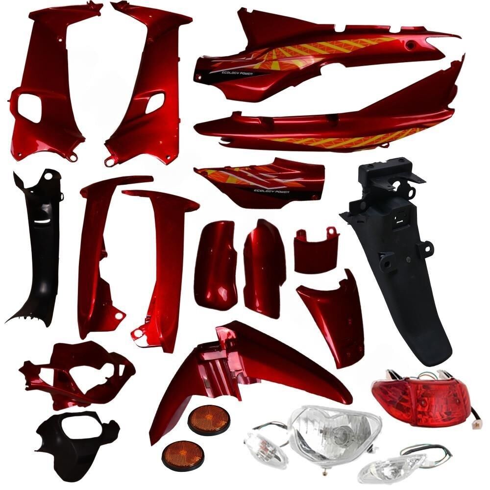 KAPORTA SET [KIRMIZI] [FAR+STOP+SİNYAL DAHİL] [KALIPSO - ÇELİK] CUB