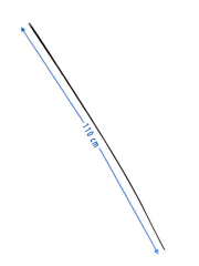 DIŞ KABLO 110 cm 5 mm - Bisklet İçin