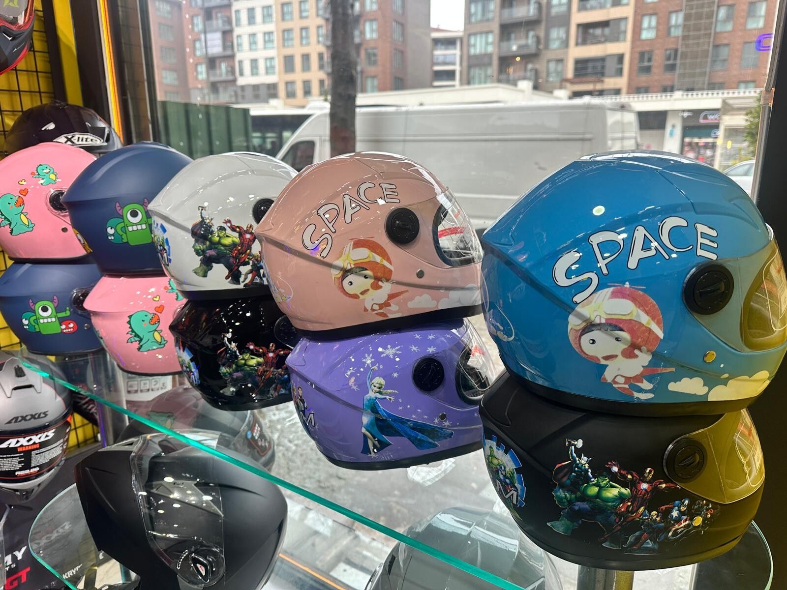 ÇOCUK KASK KASKI FULL FACE KARIŞIK RENK