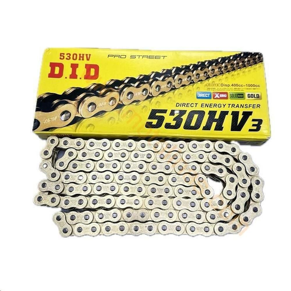 530*120L ORİNGLİ ZİNCİR PERÇİNLİ D.I.D ( GOLD )