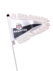 Bayrak ve Direği Siyah - Beyaz