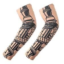 GİYİLEBİLİR KOL DÖVMESİ & KOL ÇORABI 3D BASKILI 2 ADET 001