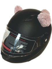 PELUŞ KASK KULAĞI (JK-P1) PANDA KULAK - PEMBE